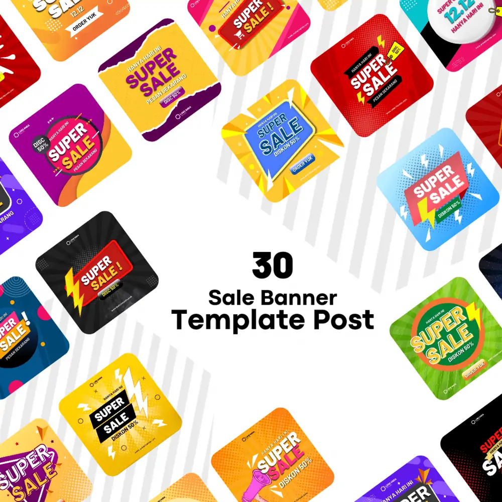 Template sales banner for Canva